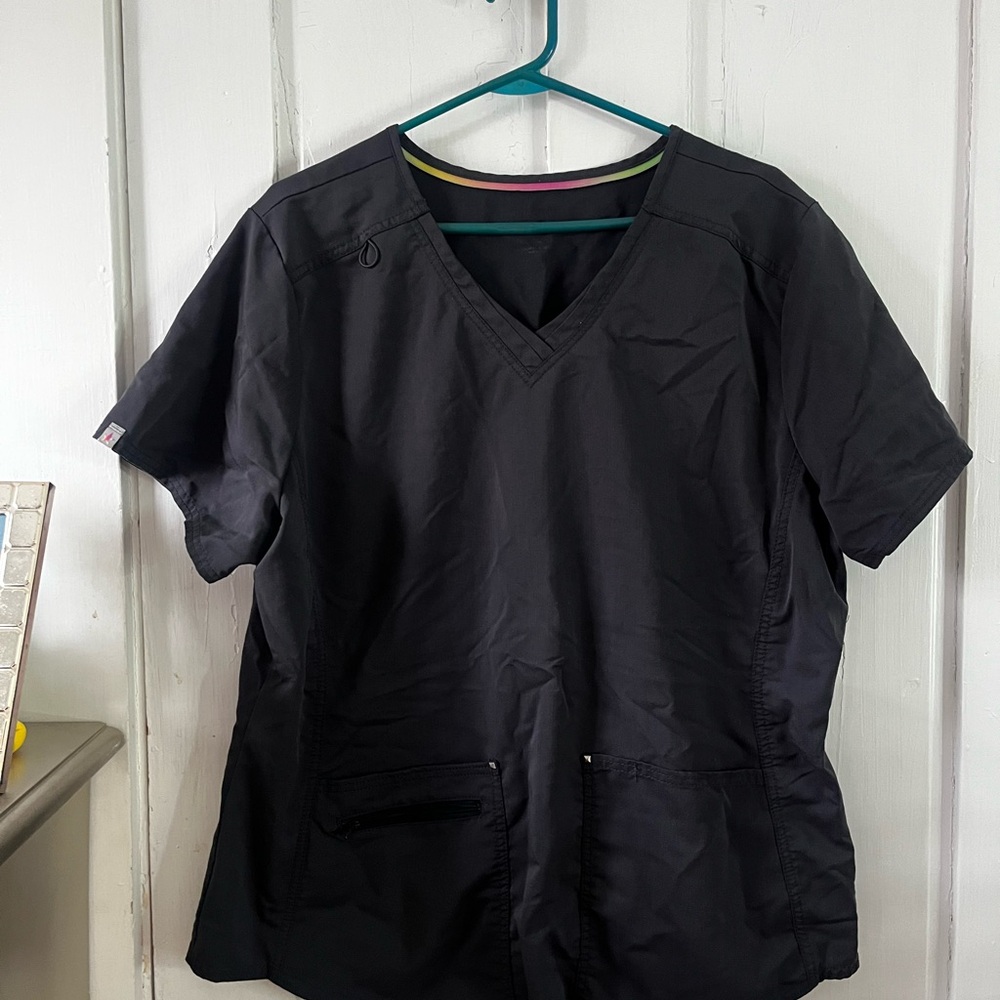 Grey Scrubstar V-Neck Scrub Top
